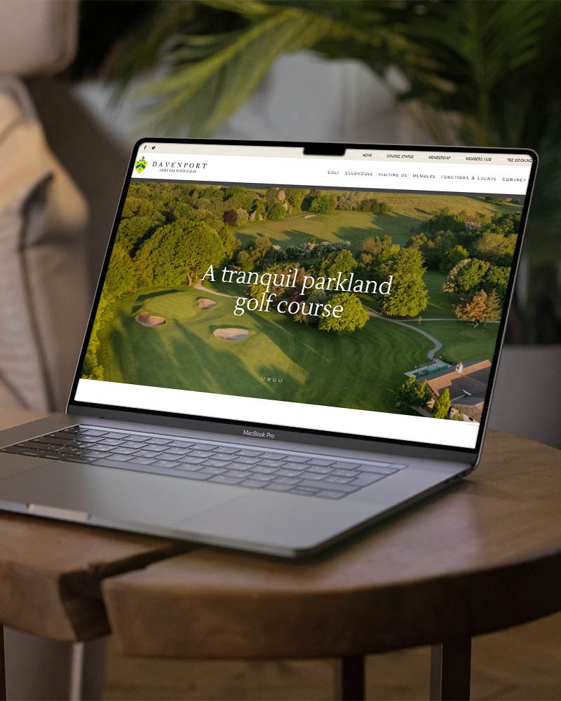 Ambitious Web Design Wilmslow davenportgolf1